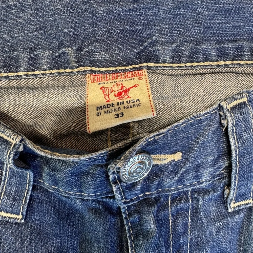 True Religion Men's Bootcut Blue Jeans